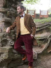 Corduroy trousers Brisbane Moss, Colour: Bordeaux