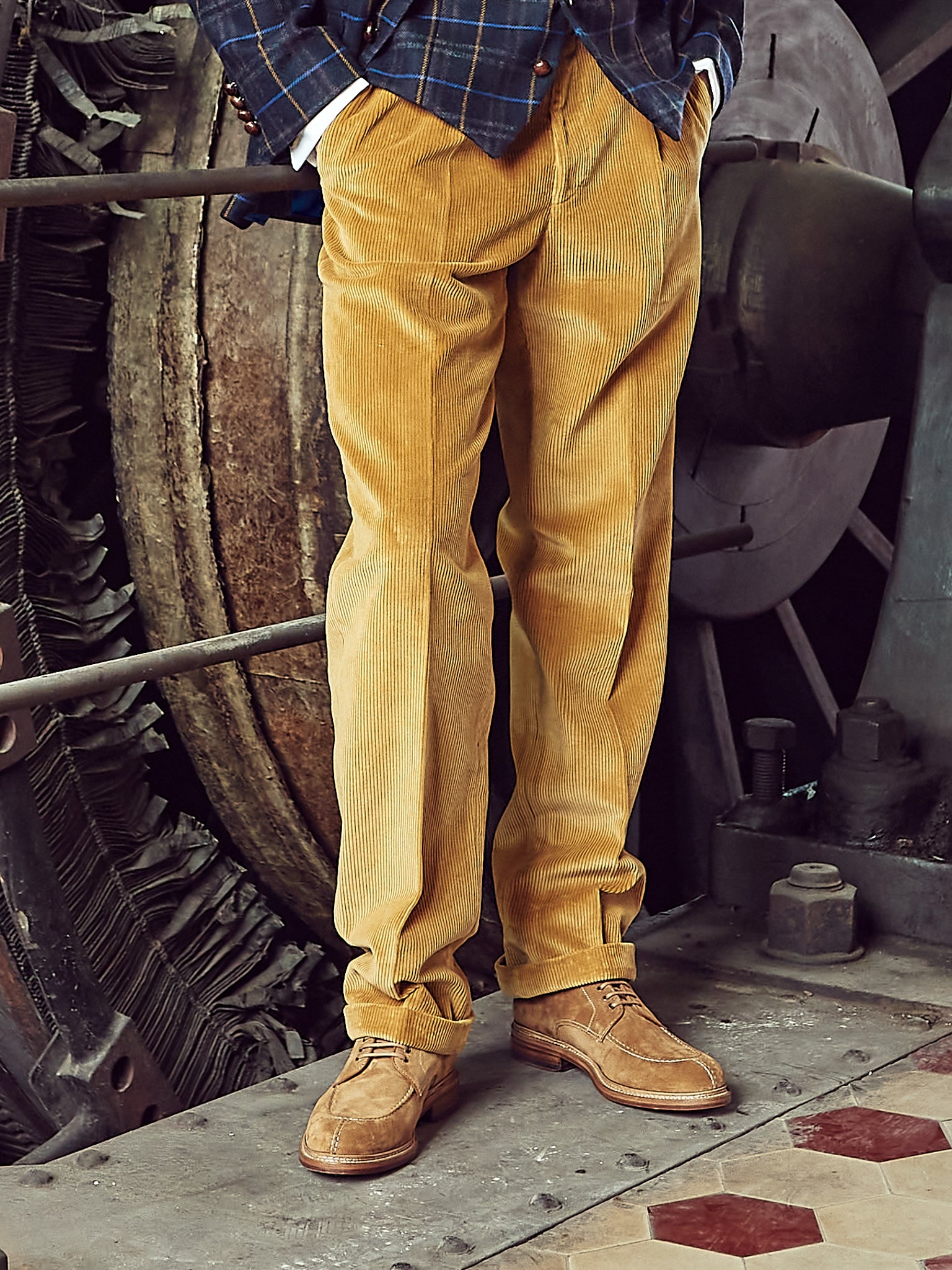 Corduroy Trousers Brisbane Moss Heavy Corduroy Corn