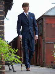 Classic suit with 3-button jacket with pinstripes