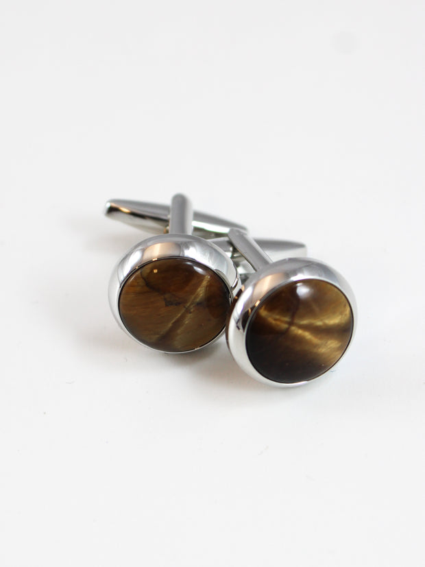 Cufflinks: Tiger Eye