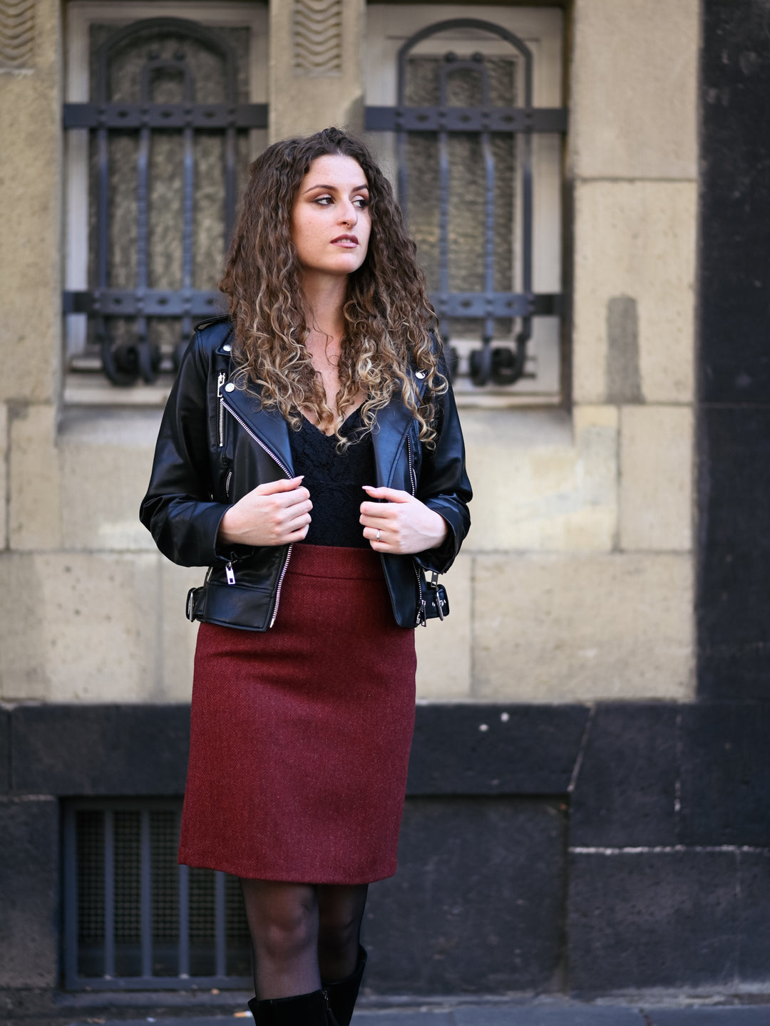 Tweed skirt material clearance