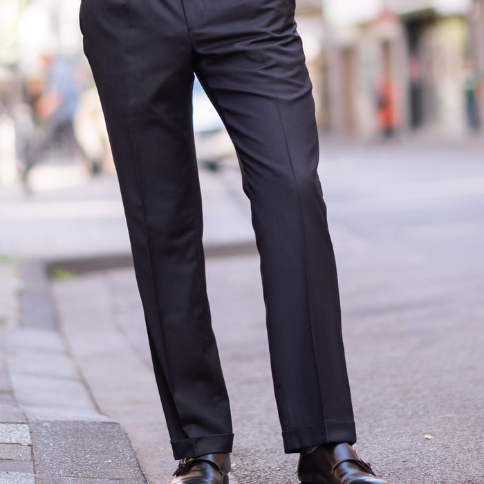 Classic suit trousers in dark blue