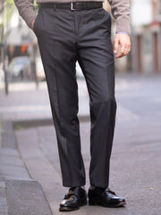 Slimline suit trousers in dark grey