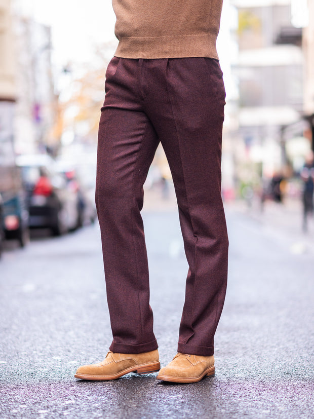Tweed Trousers in red