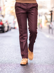 Tweed Trousers in red