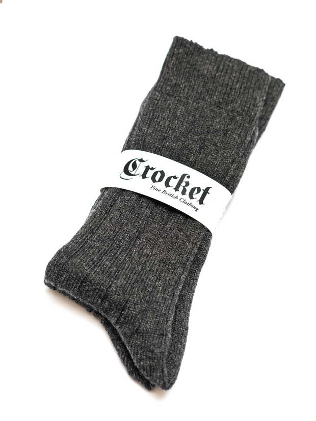 Cashmere Socks in dark grey