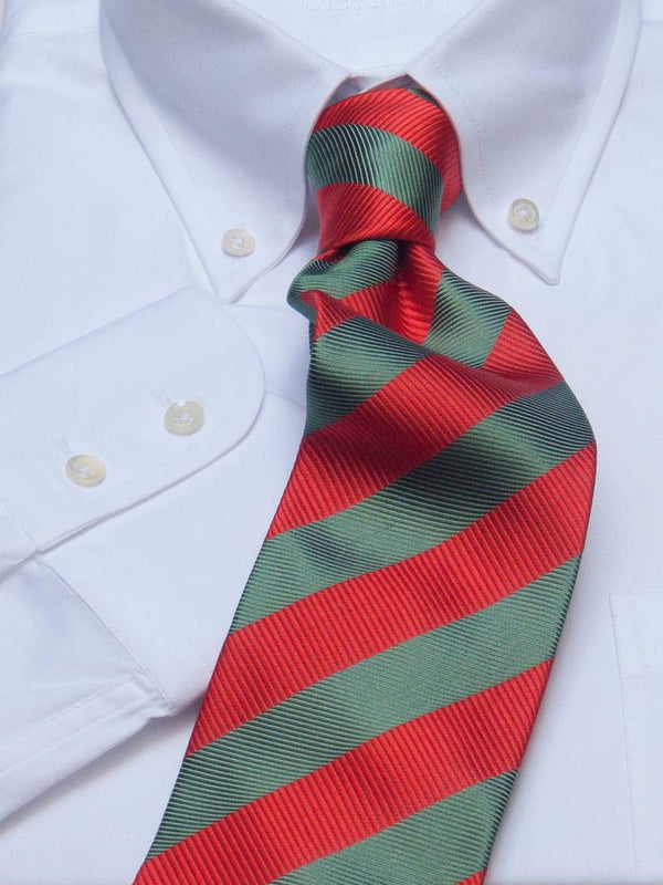 Herrenhemd Button-Down in Weiß, Frontalansicht