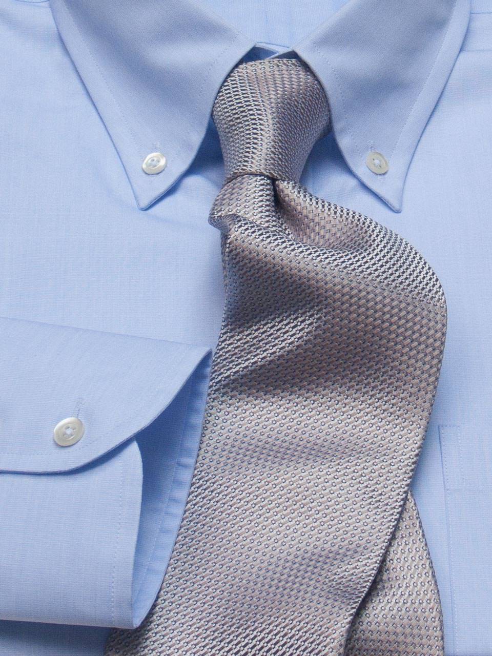 Classic Shirt with Button Down Collar blue
