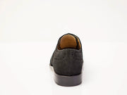 Semi Brogue black suede