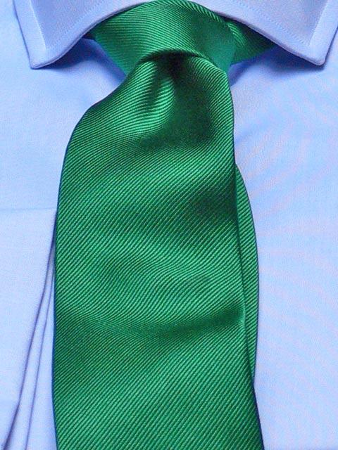 Krawatte: Krawatte einfarbig in grün | John Crocket – Fine British Clothing