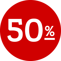 Sale Badge 50 Prozent