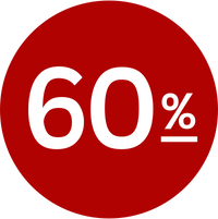 Sale Badge 60 Prozent
